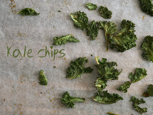 Cómo hacer chips de Kale o berza {recetas crujientitas}